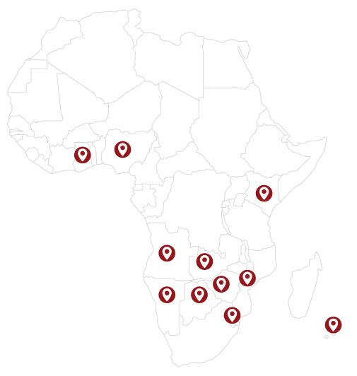 Sub-Saharan Africa map